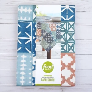 Summer Fabric Tablecloth 52x70 Geometric Patchwork - Picture 1 of 3