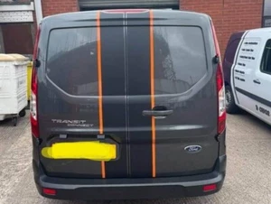 FORD TRANSIT KIT PORTIERA POSTERIORE PERSONALIZZATO SOLO SPORT DECALCOMANIA STRISCE ADESIVI RACING - Foto 1 di 2