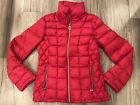 Michael Kors Women's Down Puffer Red Coat Size Small