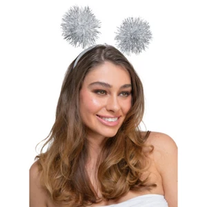 Diademas de Navidad PLATEADAS DIADEMA Novedad Fiesta Pub Vestido Elegante Boppers - Imagen 1 de 4