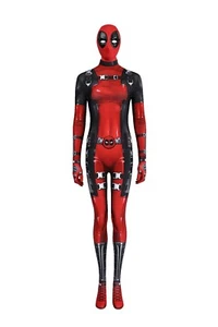 Nueva Película Deadpool3 Dama Disfraz Disfraz Halloween Traje Carnaval Monos - Imagen 1 de 16