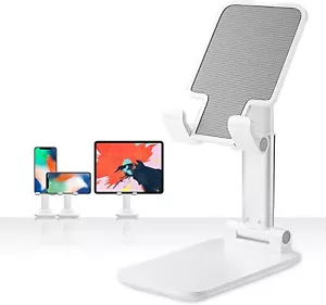 BoYata Cell Phone Stand Aluminum alloy Adjustable Desk Foldable phone holder - Picture 1 of 24