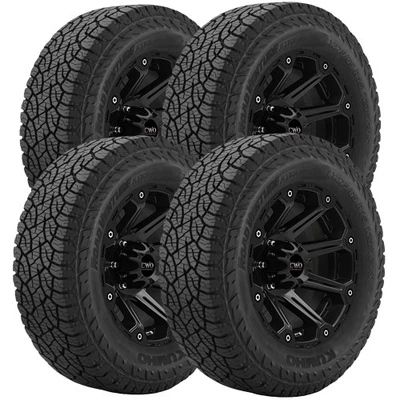 (QTY 4) LT235/85R16 Kumho Road Venture AT52 120/116S Load Range E Tires Foto 1 de 4
