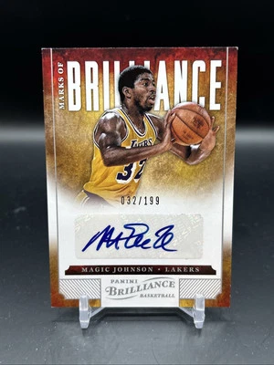 MAGIC JOHNSON 2012-13 Panini Brilliance #212 Signed Auto /199 LAKERS - Image 1 of 2