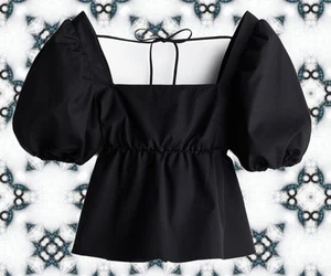 Schwarzes Top zum Binden Gr. L Neu ohne Etikett - Bild 1 von 2
