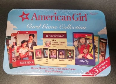 American Girl Juego de Cartas Colección 3 Juegos en Lata Coleccionista por Matel NUEVO Foto 1 de 4