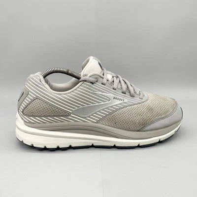 Brooks Mujer 10 D Ancho Adicción Caminante Gamuza Gris Tenis Zapatos Cómodos Caminar Foto 1 de 4