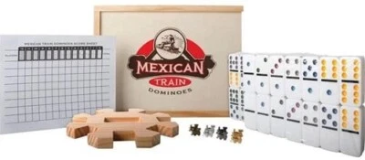 Simcha.fr site de vente de jouet - Mexican Train Domino bois (4018501097111) Ved