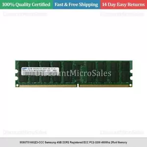 M393T5160QZ3-CCC Samsung 4GB DDR2 Registered ECC PC2-3200 400Mhz 2Rx4 Memory - Picture 1 of 1