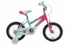 Ammaco Misty 14" Wheel BMX Kids Childrens Pink Bike With Stabilisers Age 4+