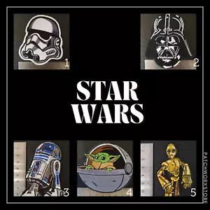 Star Wars Character Iron On Patches *BUY ANY 2 GET A 3RD FREE* - Foto 1 di 6