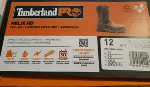 Timberland PRO Helix HD Composite Safety Toe Pull on Work Boots Men's 12 M NEW - Picture 1 of 5