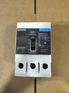 NGB3B020/ngb3b020b Siemens 20 Amp 600V 3 P Bolt On Circuit Breaker New Surplus - Picture 1 of 2