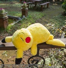 Sleeping Pokemon Pikachu Plush Doll Poke Toy Pocket Monster Pillow 13" Rare Gift
