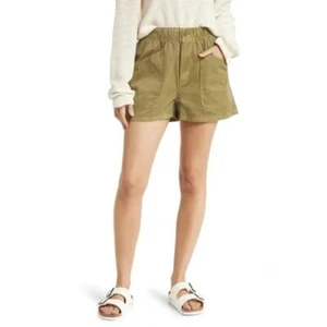 Madewell Green Garment Dyed Utility Shorts Sz 28 - Picture 1 of 5