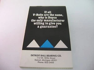 Vintage Advertising Graph Grid Pad DAYCO CORP & Detroit Ball Bearing Co. - Picture 1 of 9