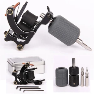 Coil Tattoo Machine Gun Kit Shader Self-lock Grip with Silicone Cover Tip Supply - Picture 1 of 7