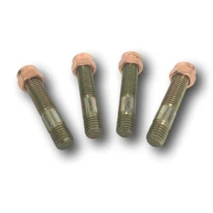 TURBO STUD & COPPER LOCK NUT SET OF 4 - M10 X 1.5 X 54MM LONG - Picture 1 of 3