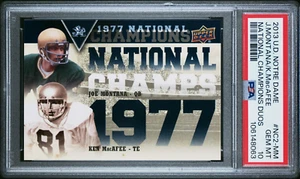 2013 Upper Deck Notre Dame Fighting Irish Joe Montana Graded PSA 10 Gem Mint - Picture 1 of 3