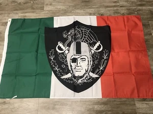 Las Vegas Raiders Mexico Flag - 3x5 ft - Green White and Red Flag Bandera - Picture 1 of 4
