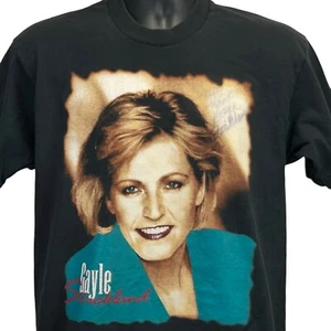 Camiseta De Colección Gayle Strickland & Mixed Company Para Hombre L Grande Negra Años 90 Country - Imagen 1 de 8