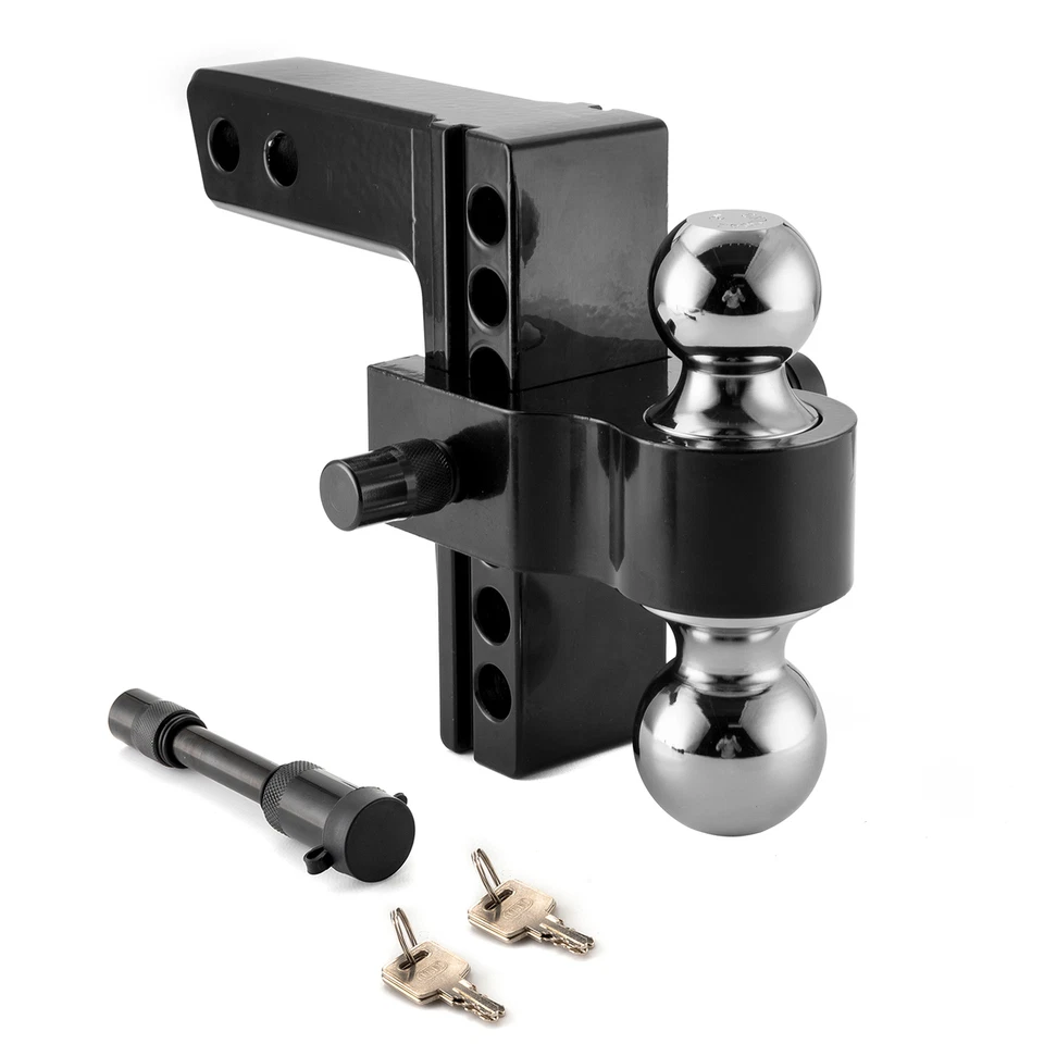 2'' Receiver 6'' Drop Hitch Ball Mount For Chevy Silverado GMC Sierra 1500 2500 - Image 1 of 4
