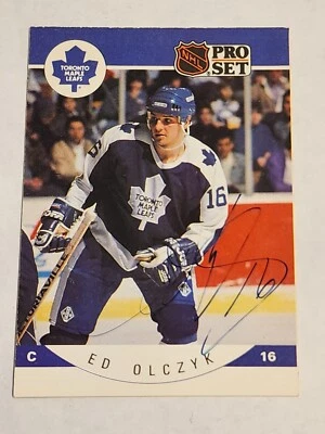 ED OLCZYK Signed/Autographed 1990-91 Pro Set Card #286 MAPLE LEAFS - Image 1 of 2