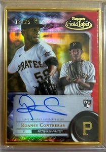 2022 Topps Gold Label Framed Auto Red ROANSY CONTRERAS (#13/25) - Picture 1 of 2