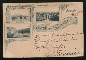 AK gruss aus Mannheim Baden-Württemberg (91) - Imagen 1 de 2
