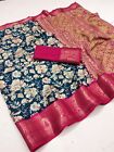 Resham Dola Silk Saree With Digital Floral Printed Sari