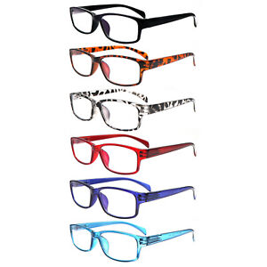 6 Pack Womens Fashion Reading Glasses Blue Light Blocking Readers New