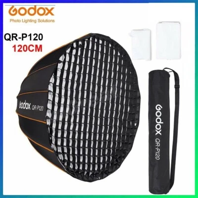 Godox QR-P120 120cm Quick Setup Deep Parabolic Softbox Bowens for VL150 UL150  - Image 1 of 4