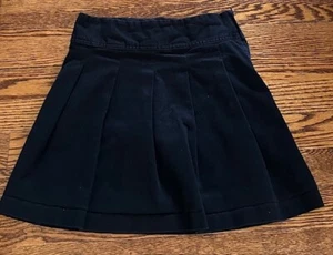 THE CHILDREN'S PLACE GIRLS KIDS BLACK Pleated Uniform Skort SIZE 8 - Picture 1 of 6