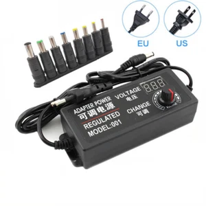AC To DC Power Supply 3V-24V 3A 5A 72W 60W Adapter 220V To 12 V Adapter + 8 PIN - Picture 1 of 19