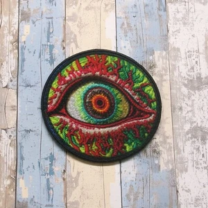 Eyeball Patch Iron-on Applique Halloween Costume Badge Zombie Infected Decor     - Picture 1 of 19