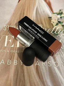 MAC Powder Kiss Lipstick #316 Devoted to Chili Full Size 0.1 OZ/3g New in Box - Picture 1 of 2