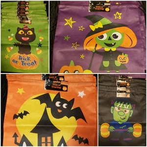 Lot Of 20*Halloween Reusable Backpack Style Novelty Trick Or Treat Bags*New - Picture 1 of 5