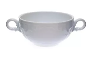 Tazón de sopa crema en relieve blanco Bauscher Weiden Mozart - Imagen 1 de 2