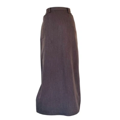 Vtg 80s Esprit Maxi Pencil Skirt Brown Sz 11 Old Money Dark Academia Modest - Image 1 of 4