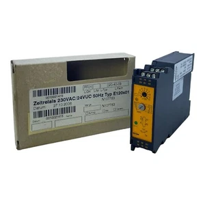 Tesch E120x01 Zeitrelais 230V AC 24VU 50/60Hz 250V AC 5A AC15 DC13 - Picture 1 of 12