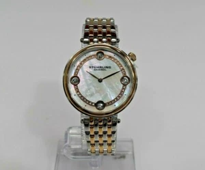 Nuevo Reloj Stuhrling Symphony Acero Inoxidable RG Blanco MOP 716.03 - Imagen 1 de 7