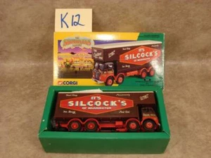 K12B VINTAGE 95 CORGI CLASSICS FODEN POLE TRUCK SHOWMANS CIRCUS 12601 SILCOCK’S - Picture 1 of 1