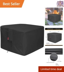 Heavy Duty Fire Pit Cover Waterproof Square 32" Durable Outdoor Protection - Picture 1 of 8