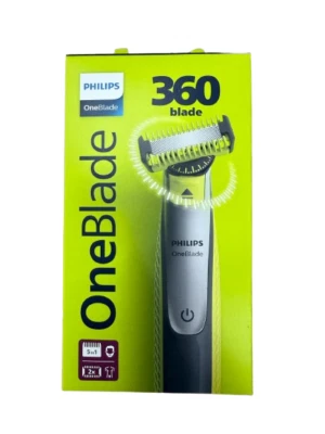 Philips OneBlade 360° Beard, Face & Body  Hair Trimmer Shaver with 5-in-1 Comb - Image 1 of 3