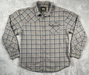 Howler Brothers Flannel Shirt Mens XL Plaid Western Long Sleeve Button Up Cotton - Picture 1 of 9