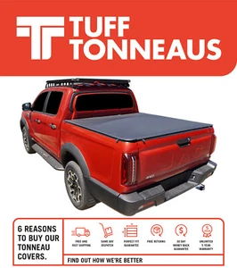 Tuff No Drill Clip On 2.0 Tonneau Cover For JAC T9 Dual Cab 2024-Current - Picture 1 of 2