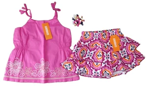 Gymboree Girls Size 5 Ruffled Skirt Skort Top & Hair Clips 3-PC SPICE MARKET NWT - Picture 1 of 4