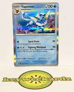 2025 Vaporeon 022/131 S&V: Prismatic Evolutions | HOLO | RARE | NEAR MINT | 🥝 - Bild 1 von 2