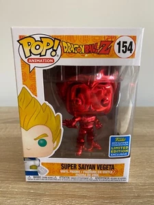 Funko Pop! Dragonball Z #154 Super Saiyan Vegeta 2019 Summer Con Limited Edition - Picture 1 of 3