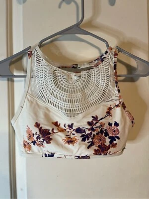 Roxy Mujer Bralette Talla S Halter Top, Bañador, Sujetador Acolchado Foto 1 de 4